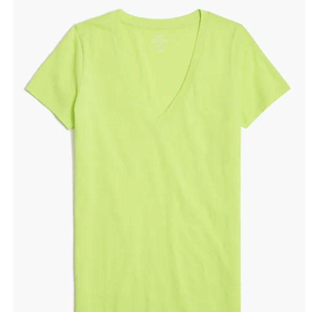 J.crew Factory vintage slub cotton v-neck tee